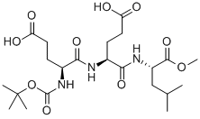 BOC-GLU-GLU-LEU-OME Structural