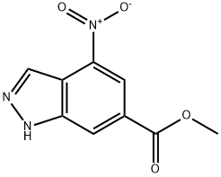 4-NITRO-6-INDAZOLECARBOXYLIC ACID METHYL ESTER Structural