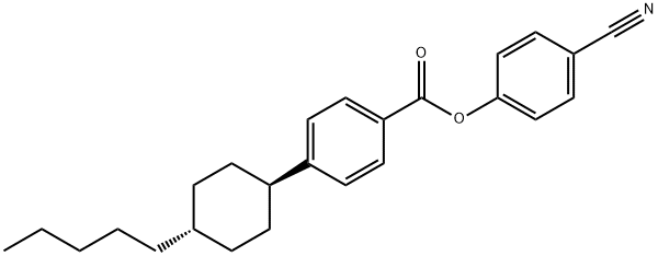 p-cyanophenyl trans-p-(4-pentylcyclohexyl)benzoate Structural