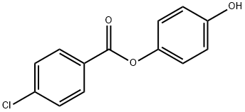 Benzoic acid, 4-chloro-, 4-hydroxyphenyl ester Structural