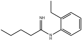 Pentanimidamide, N-(2-ethylphenyl)- (9CI) Structural