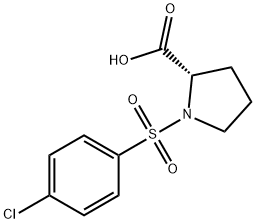 1-(4-CHLORO-BENZENESULFONYL)-PYRROLIDINE-2-CARBOXYLIC ACID Structural