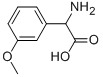 AMINO-(3-METHOXY-PHENYL)-ACETIC ACID Structural