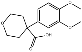 4-(3,4-DIMETHOXYPHENYL)TETRAHYDRO-2H-PYRAN-4-CARBOXYLIC ACID Structural