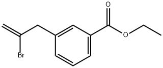 2-BROMO-3-(3-CARBOETHOXYPHENYL)-1-PROPENE Structural