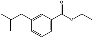 3-(2-METHYL-ALLYL)-BENZOIC ACID ETHYL ESTER Structural