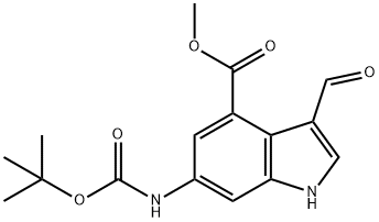 METHYL 6-N-BOC-AMINO-3-FORMYL-1H-INDOLE-4-CARBOXYLATE