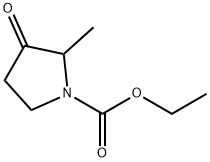 2-Methyl-3-oxo-1-Pyrrolidinecarboxylic acid ethyl ester Structural