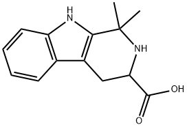 1,1-DIMETHYL-2,3,4,9-TETRAHYDRO-1H-BETA-CARBOLINE-3-CARBOXYLIC ACID Structural