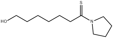 Pyrrolidine,  1-(7-hydroxy-1-thioxoheptyl)-  (9CI) Structural