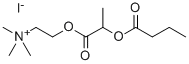 Ethanaminium, 2-(2-(1-oxobutoxy)-1-oxopropoxy)-N,N,N-trimethyl-, iodid e