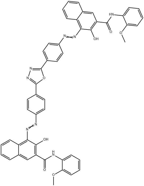 4,4'-[1,3,4-OXADIAZOLE-2,5-DIYLBIS(4,1-PHENYLENEAZO)]BIS[3-HYDROXY-N-(2-METHOXYPHENYL)-2-NAPHTHALENECARBOXAMIDE