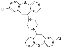 1,4-Bis(2-chloro-10,11-dihydrodibenzo(b,f)thiepin-10-yl)piperazine