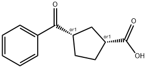 CIS-3-BENZOYLCYCLOPENTANE-1-CARBOXYLIC ACID Structural