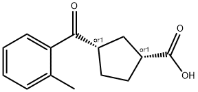 CIS-3-(2-METHYLBENZOYL)CYCLOPENTANE-1-CARBOXYLIC ACID Structural