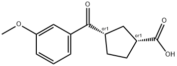 CIS-3-(3-METHOXYBENZOYL)CYCLOPENTANE-1-CARBOXYLIC ACID Structural