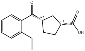 CIS-3-(2-ETHYLBENZOYL)CYCLOPENTANE-1-CARBOXYLIC ACID