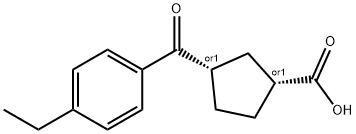 CIS-3-(4-ETHYLBENZOYL)CYCLOPENTANE-1-CARBOXYLIC ACID