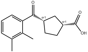 CIS-3-(2,3-DIMETHYLBENZOYL)CYCLOPENTANE-1-CARBOXYLIC ACID Structural