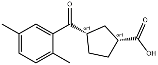 CIS-3-(2,5-DIMETHYLBENZOYL)CYCLOPENTANE-1-CARBOXYLIC ACID