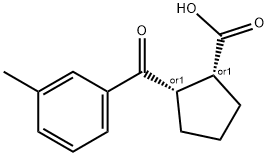 CIS-2-(3-METHYLBENZOYL)CYCLOPENTANE-1-CARBOXYLIC ACID Structural