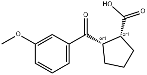 CIS-2-(3-METHOXYBENZOYL)CYCLOPENTANE-1-CARBOXYLIC ACID Structural