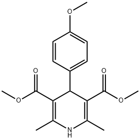 DIMETHYL 4-(4-METHOXYPHENYL)-2,6-DIMETHYL-1,4-DIHYDROPYRIDINE-3,5-DICARBOXYLATE Structural