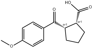 CIS-2-(4-METHOXYBENZOYL)CYCLOPENTANE-1-CARBOXYLIC ACID Structural