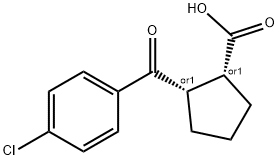 CIS-2-(4-CHLOROBENZOYL)CYCLOPENTANE-1-CARBOXYLIC ACID Structural