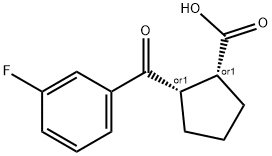 CIS-2-(3-FLUOROBENZOYL)CYCLOPENTANE-1-CARBOXYLIC ACID Structural