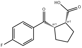 CIS-2-(4-FLUOROBENZOYL)CYCLOPENTANE-1-CARBOXYLIC ACID Structural