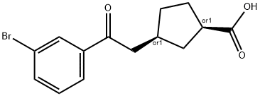 CIS-3-[2-(3-BROMOPHENYL)-2-OXOETHYL]CYCLOPENTANE-1-CARBOXYLIC ACID