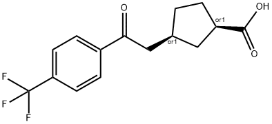 CIS-3-[2-OXO-2-(4-TRIFLUOROMETHYLPHENYL)ETHYL]CYCLOPENTANE-1-CARBOXYLIC ACID