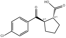 TRANS-2-(4-CHLOROBENZOYL)CYCLOPENTANE-1-CARBOXYLIC ACID Structural