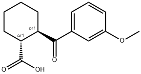 TRANS-2-(3-METHOXYBENZOYL)CYCLOHEXANE-1-CARBOXYLIC ACID Structural