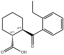 TRANS-2-(2-ETHYLBENZOYL)CYCLOHEXANE-1-CARBOXYLIC ACID Structural