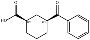 CIS-3-BENZOYLCYCLOHEXANE-1-CARBOXYLIC ACID Structural