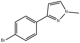 3-(4-Bromophenyl)-1-methyl-1H-pyrazole Structural