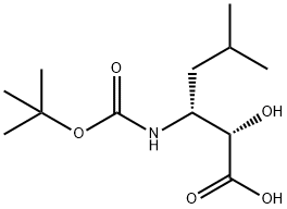 BOC-(2S,3R)-3-AMINO-2-HYDROXY-5-METHYLHEXANOIC ACID Structural