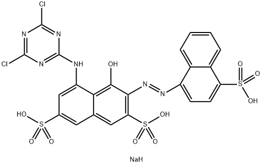 5-(4,6-Dichloro-1,3,5-triazin-2-ylamino)-4-hydroxy-3-(4-sodiosulfo-1-naphtylazo)-2,7-naphthalenedisulfonic acid disodium salt