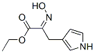 Ethyl (2Z)-2-(hydroxyimino)-3-(1H-pyrrol-3-yl)propanoate Structural