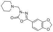 1,3,4-Oxadiazol-2(3H)-one, 5-(1,3-benzodioxol-5-yl)-3-(1-piperidinylme thyl)-