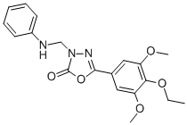 5-(4-Ethoxy-3,5-dimethoxyphenyl)-3-((phenylamino)methyl)-1,3,4-oxadiaz ol-2(3H)-one