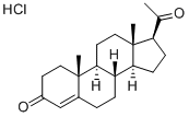 Pregn-4-ene-3,20-dione hydrochloride