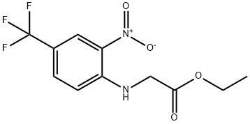 Ethyl {[2-nitro-4-(trifluoromethyl)phenyl]amino}acetate Structural