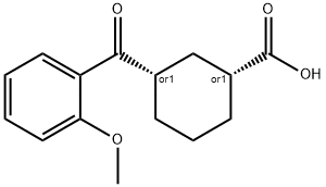 CIS-3-(2-METHOXYBENZOYL)CYCLOHEXANE-1-CARBOXYLIC ACID Structural