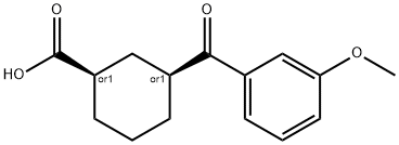 CIS-3-(3-METHOXYBENZOYL)CYCLOHEXANE-1-CARBOXYLIC ACID Structural