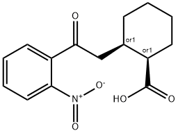 CIS-2-[2-OXO-2-(2-NITROPHENYL)ETHYL]CYCLOHEXANE-1-CARBOXYLIC ACID Structural