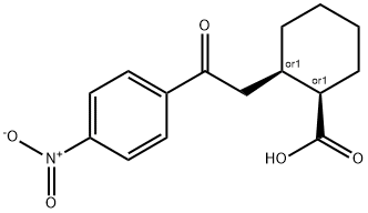 CIS-2-[2-OXO-2-(4-NITROPHENYL)ETHYL]CYCLOHEXANE-1-CARBOXYLIC ACID Structural