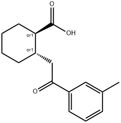 TRANS-2-[2-(3-METHYLPHENYL)-2-OXOETHYL]CYCLOHEXANE-1-CARBOXYLIC ACID